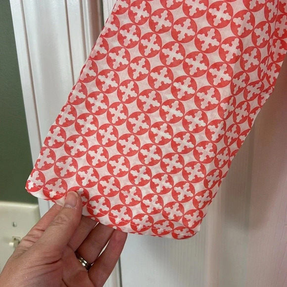 NWT Charleston Shoe Co. orange and white tunic top sz med - Picture 3 of 7